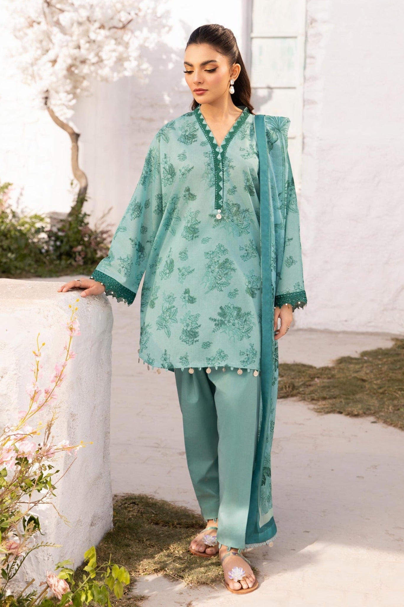 M.Basics By Maria B 08-B Lawn Vol-01 Collection