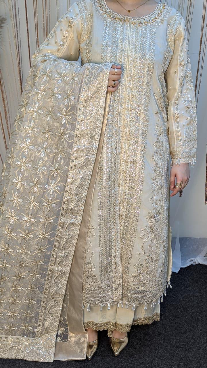 Sajni D-4 Off-white Festive Ready To Wear