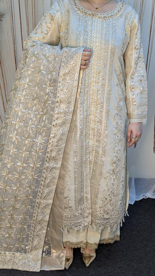 Sajni D-4 Off-white Festive Ready To Wear