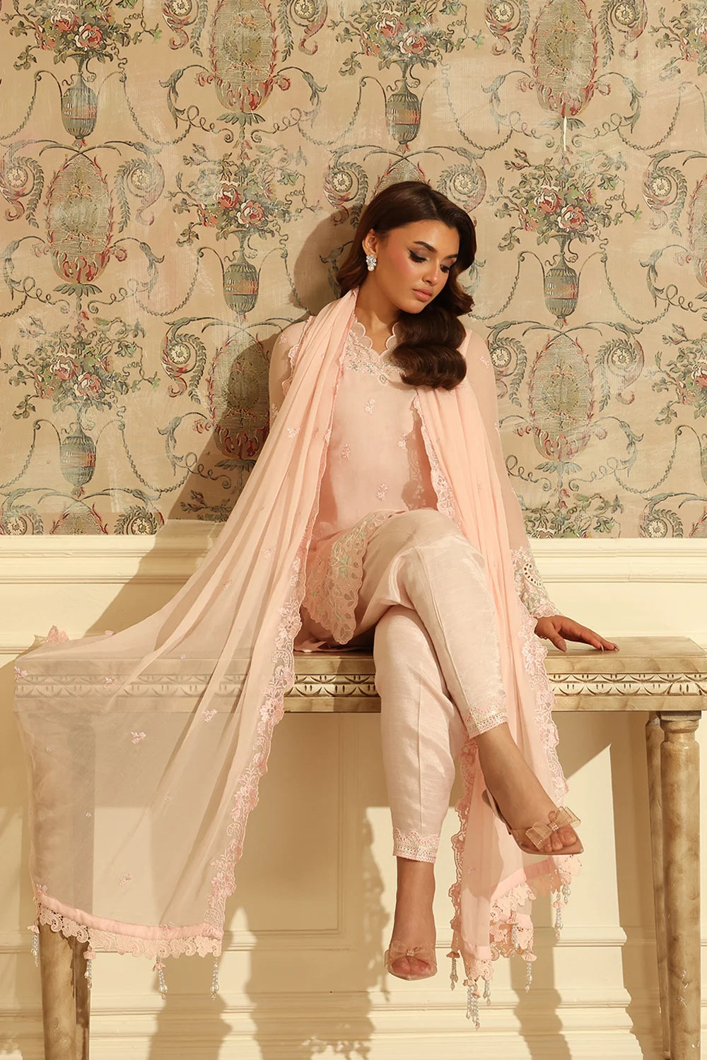 Azure Silken Rose Ensembles unstitched Festive 25'