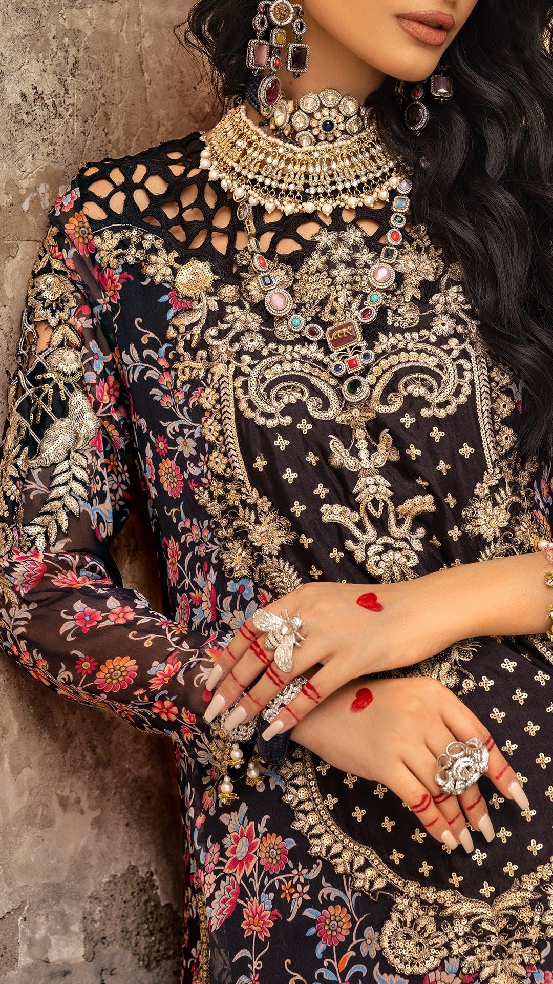 Charizma 3-PC Unstitched Luxury Chiffon Collection VSL25-09
