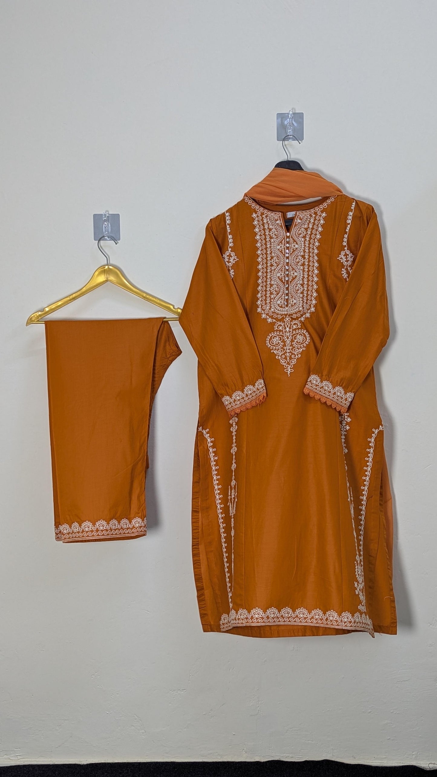 Amna Khurram Zimal-Aug6 Orange Ready to wear