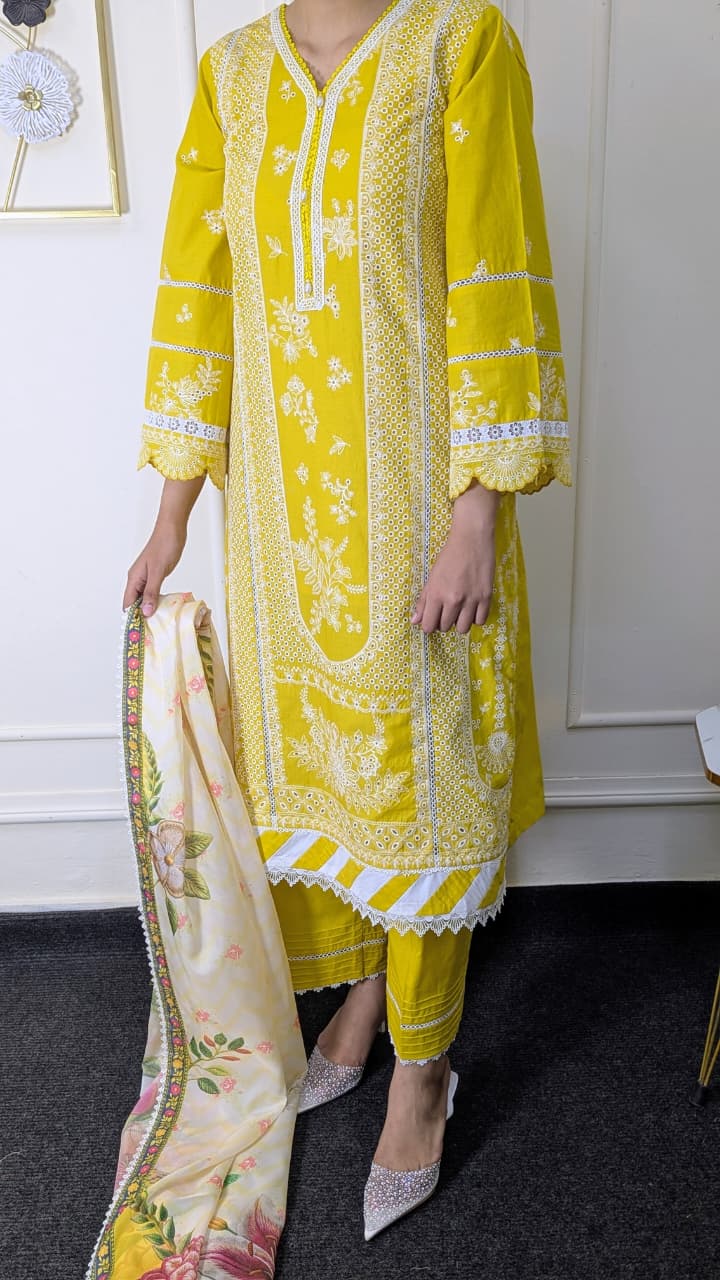 Zellbury WUC25E30073 Chikankari Ready to wear