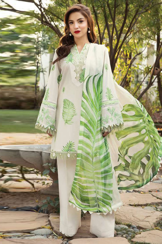 M.Basic by Maria B Unstitched 3 Piece Eid II Lawn Collection'2025-MB-906-B
