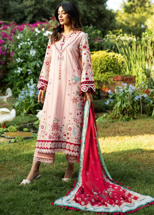 Sadaf Fawad Khan D01-B PAISLEY GARDEN Siraa Embroidered Lawn Unstitched 3Pc Suit