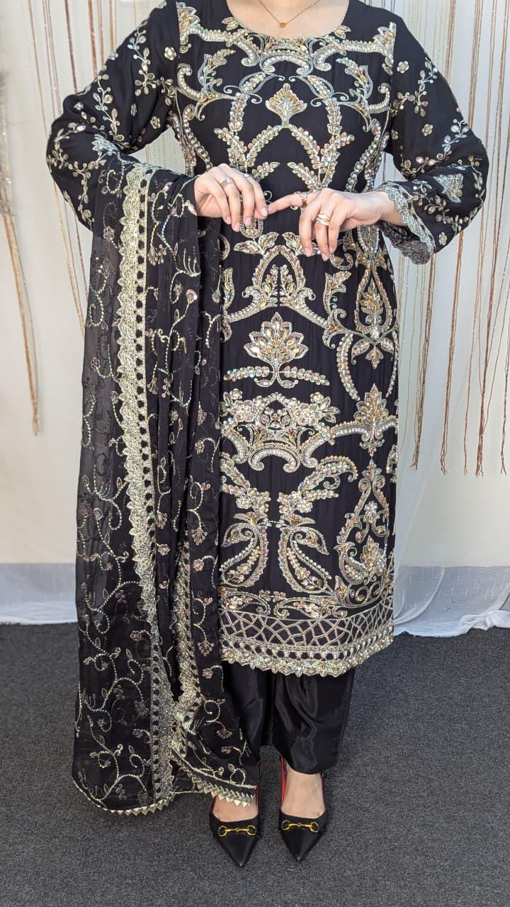 Sajni D-2 Black Festive Ready To Wear