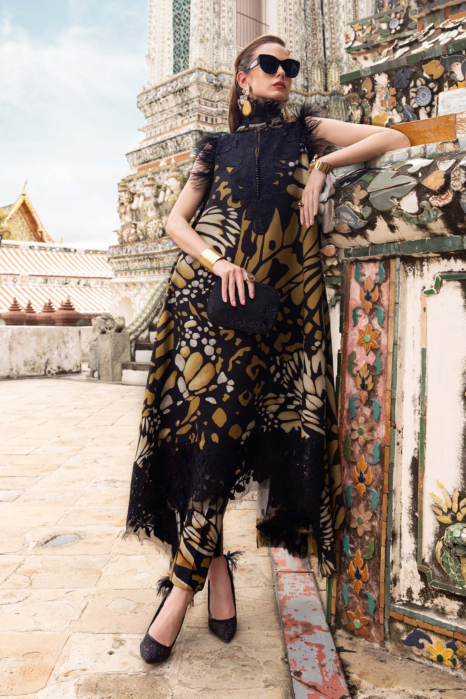 Maria b Mprints 9B Unstitched Embroidered Twill Linen 25'