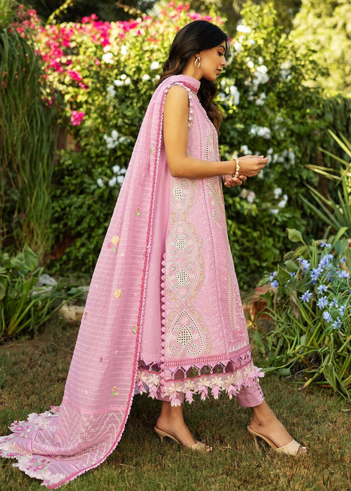 Sadaf Fawad Khan D07-B FRENCH HEART Siraa Embroidered Lawn Unstitched 3Pc Suit