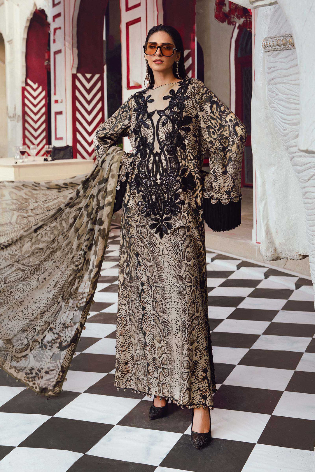 Maria b Mprint MPT-2702-B Unstitched Fall Edit 25'