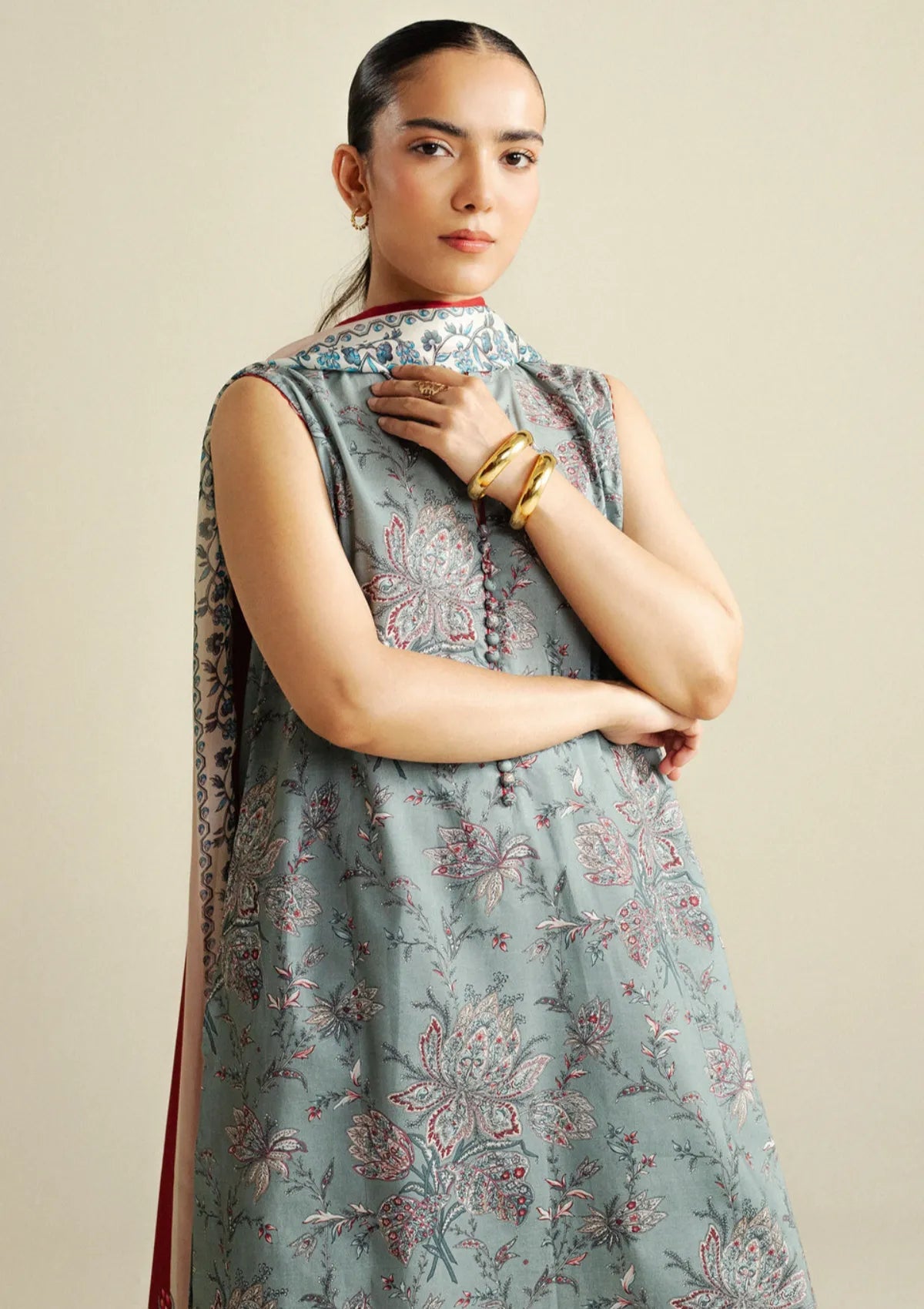 Coco by Zara shahjahan Daisy D8A Drop-4 Unstitched 25'