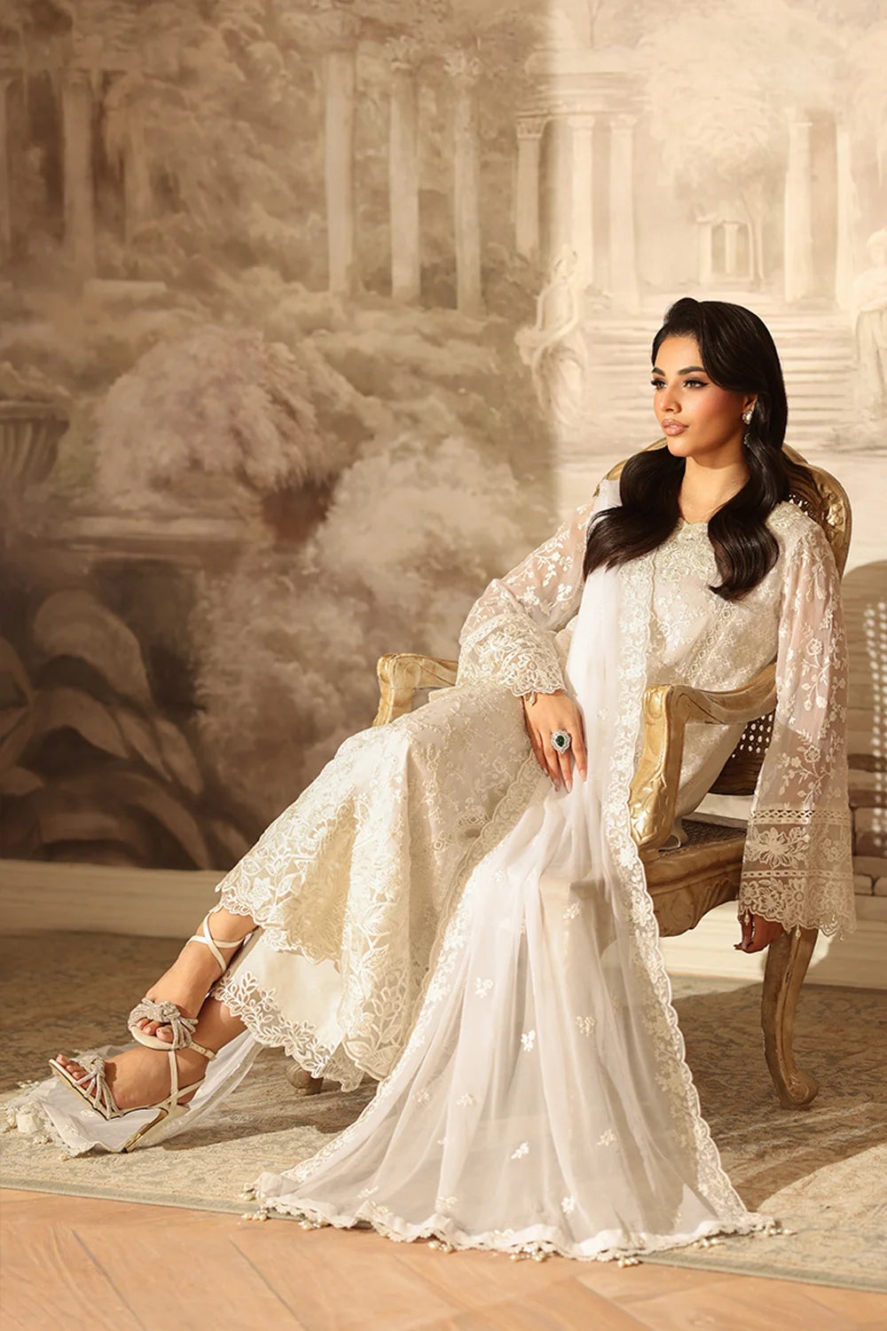 Azure Pearl Whisper Ensembles unstitched Festive 25'