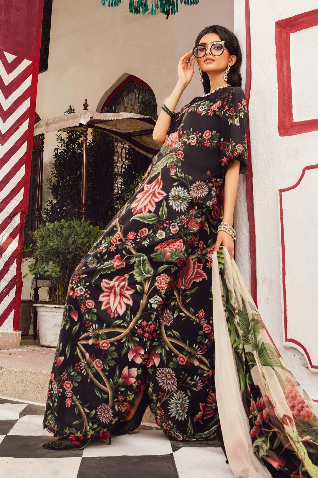 Maria b Mprint MPT-2709-B Unstitched Fall Edit 25'