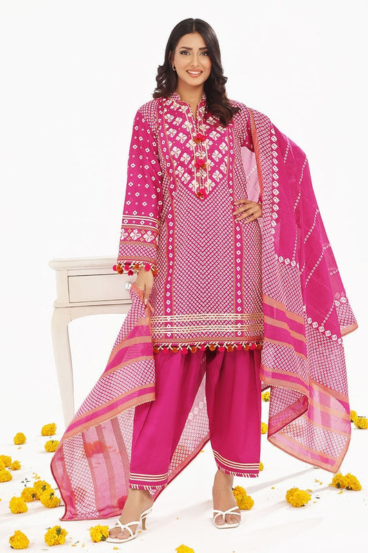 Gulahmed CL-52401 A 3 Piece Unstitched Printed Lawn Suit