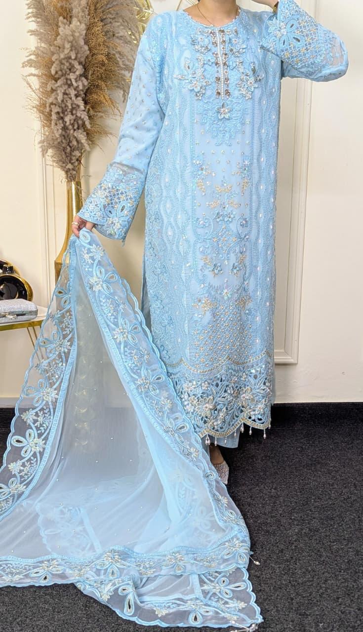 Tawakkal by Shahid Blue Ready to wear Chiffon Collection