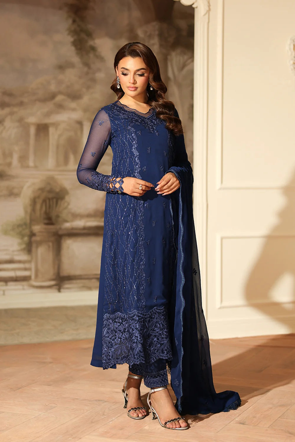 Azure Royal Eclipse Ensembles unstitched Festive 25'