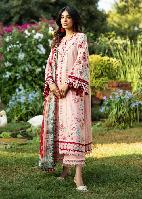 Sadaf Fawad Khan D01-B PAISLEY GARDEN Siraa Embroidered Lawn Unstitched 3Pc Suit
