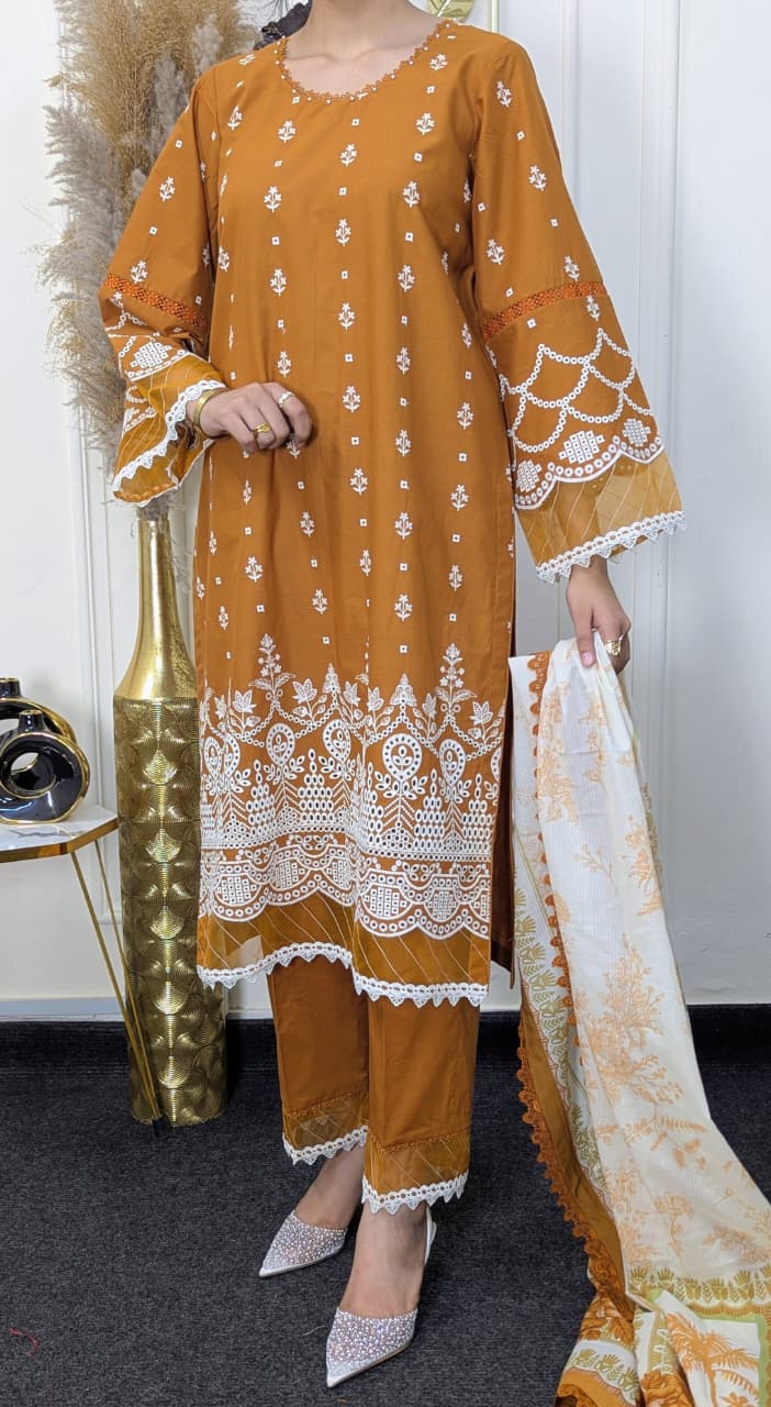 Zellbury WUC25E30074 Chikankari Ready to wear