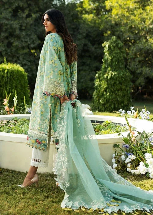 Sadaf Fawad Khan D04-B BLOOM Siraa Embroidered Lawn Unstitched 3Pc Suit