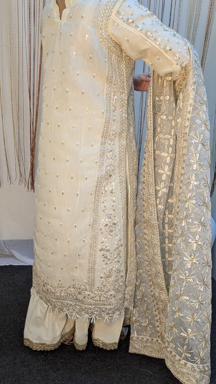 Sajni D-4 Off-white Festive Ready To Wear