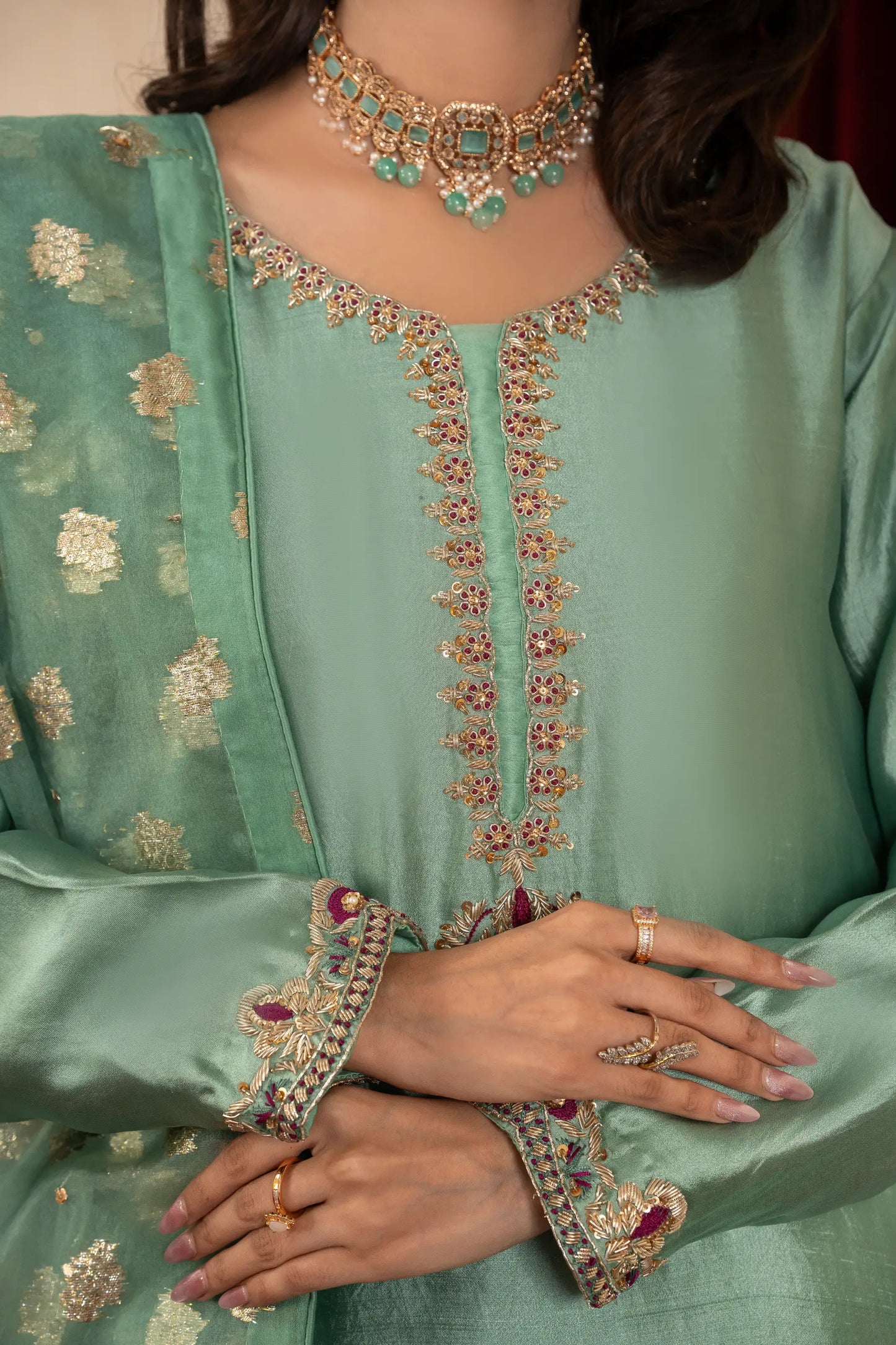 Amna Khurram D-07 Handmade Silk Collection 25