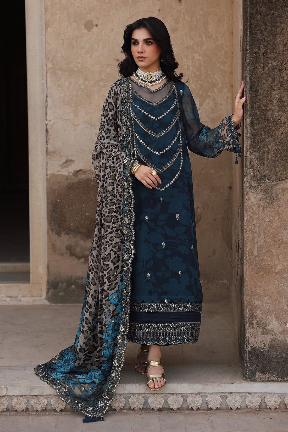 Charizma VSL25-43 Vasal Vol-06 3-pc Unstitched Chiffon Collection 25'