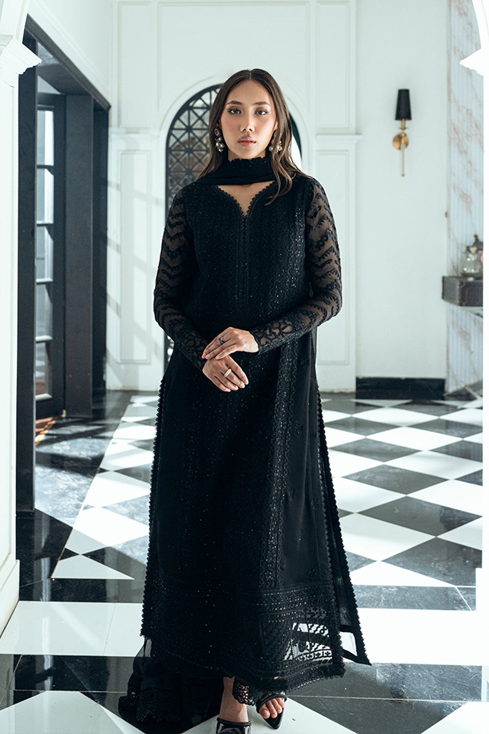 Azure Raven Drape Ensembles Festive Collection