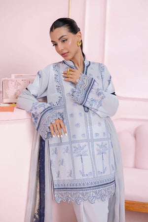 Qalamkar EM-06 (A) SAGE Qprints ii (unstitched)