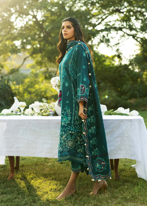 Sadaf Fawad Khan D08-B KOI Siraa Embroidered Lawn Unstitched 3Pc Suit