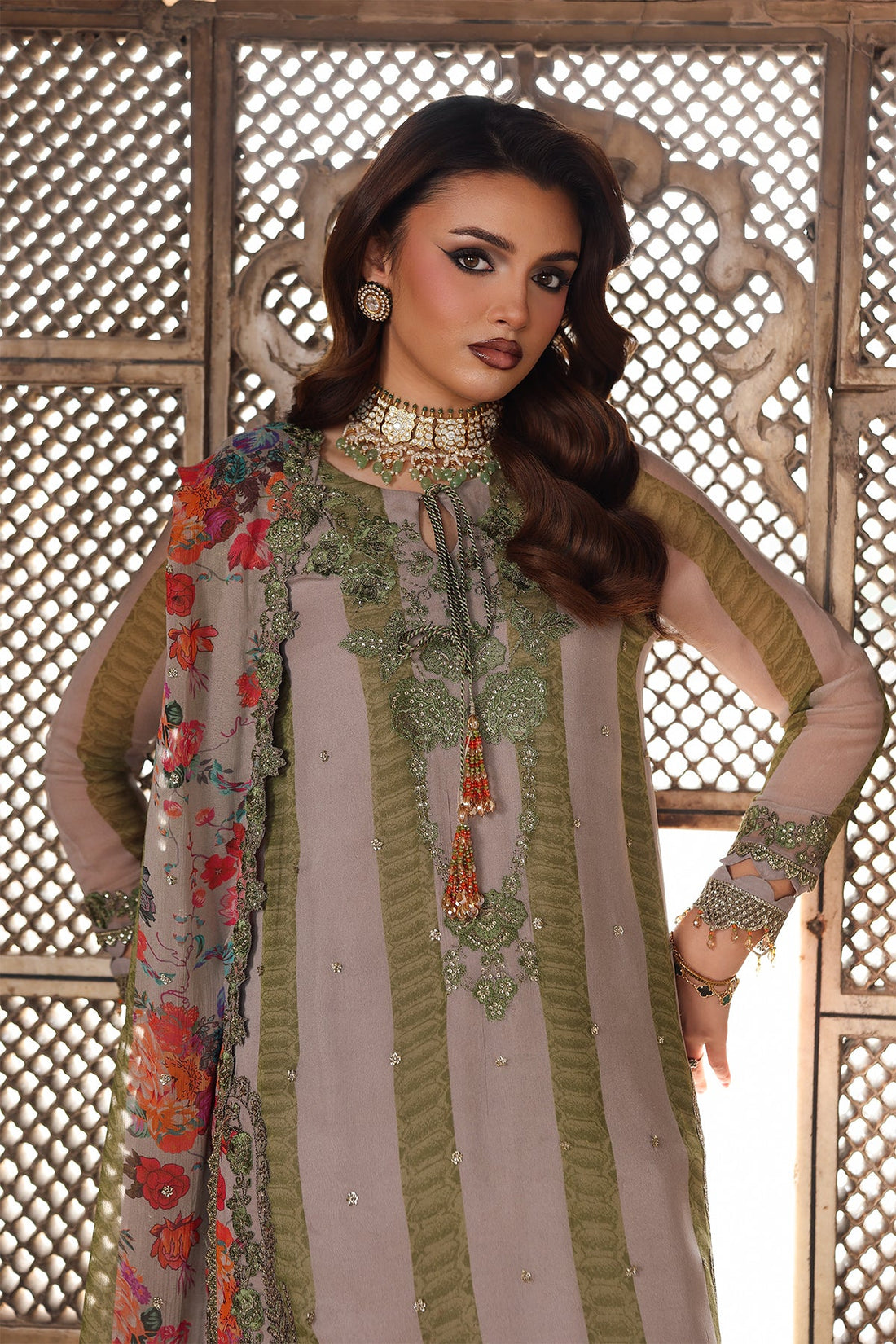 Charizma VSL25-46 Vasal Vol-06 3-pc Unstitched Chiffon Collection 25'