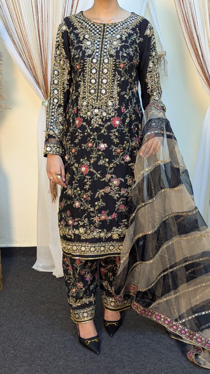 Sajni D-7 Black Festive Ready To Wear