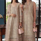 Saadia Asad D1- Beige Luxury Eid Schiffli Laserkari 25