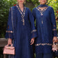 Saadia Asad D10- Royal Blue Luxury Eid Schiffli Laserkari 25
