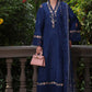 Saadia Asad D10- Royal Blue Luxury Eid Schiffli Laserkari 25