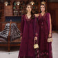 Saadia Asad D12- Plum Luxury Eid Schiffli Laserkari 25