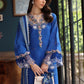 Saadia Asad D4- Ink Blue Luxury Eid Schiffli Laserkari 25