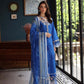 Saadia Asad D4- Ink Blue Luxury Eid Schiffli Laserkari 25