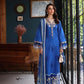 Saadia Asad D4- Ink Blue Luxury Eid Schiffli Laserkari 25