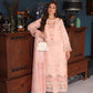 Saadia Asad D6- Peach Luxury Eid Schiffli Laserkari 25