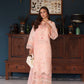 Saadia Asad D6- Peach Luxury Eid Schiffli Laserkari 25