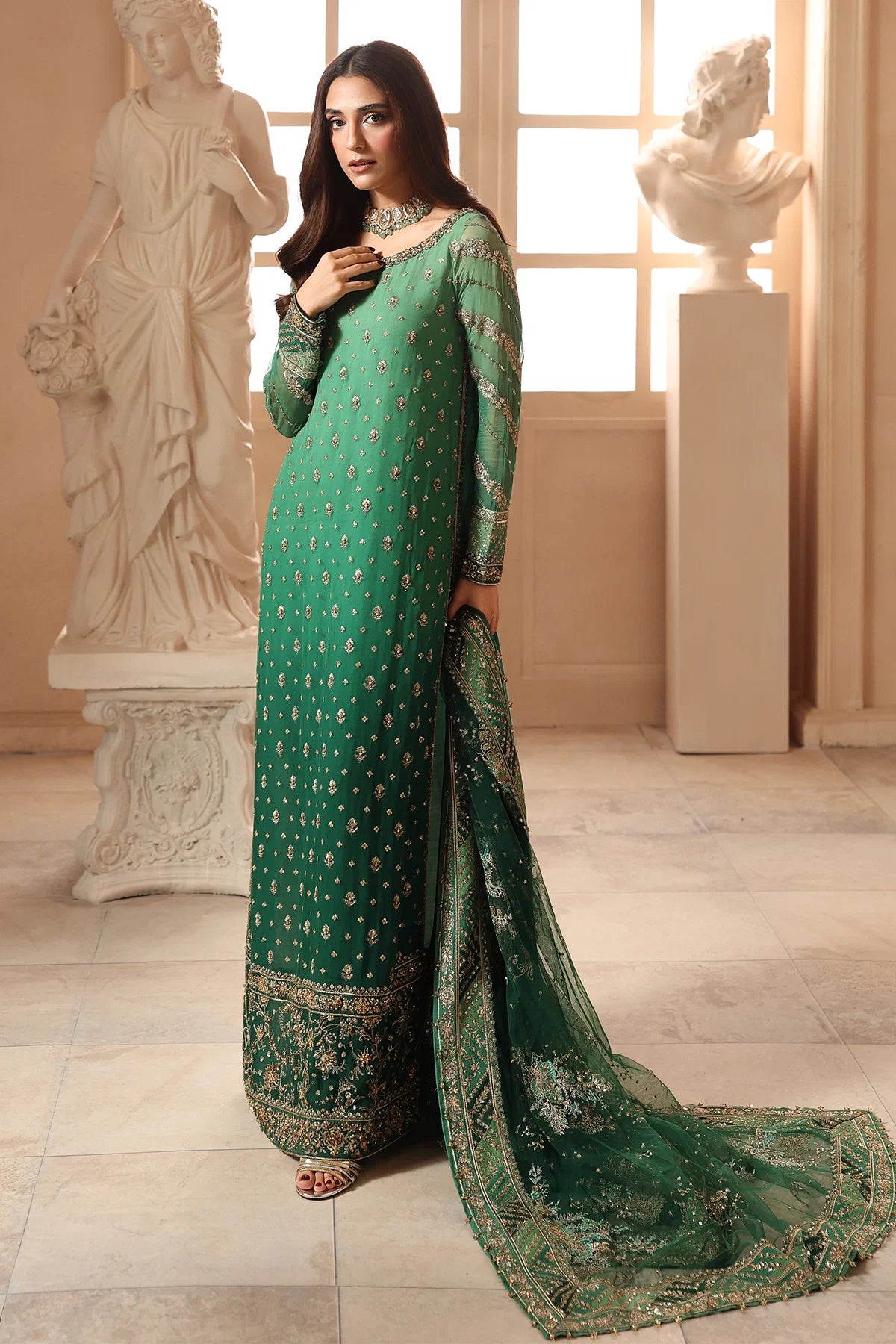 Charizma Dastan-e-Jashan Luxury Chiffon Vol-01 | 3-Piece Unstitched Suite (DJW6-03)