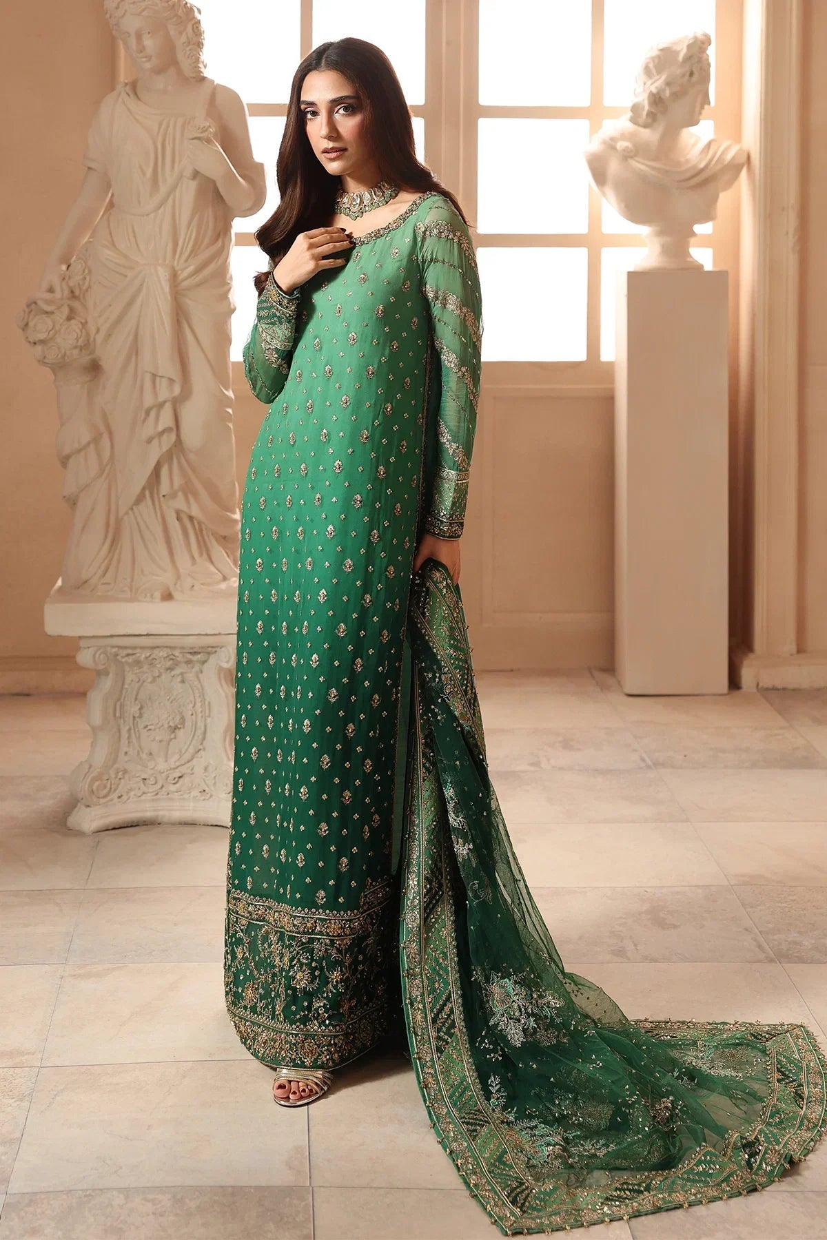 Charizma Dastan-e-Jashan Luxury Chiffon Vol-01 | 3-Piece Unstitched Suite (DJW6-03)