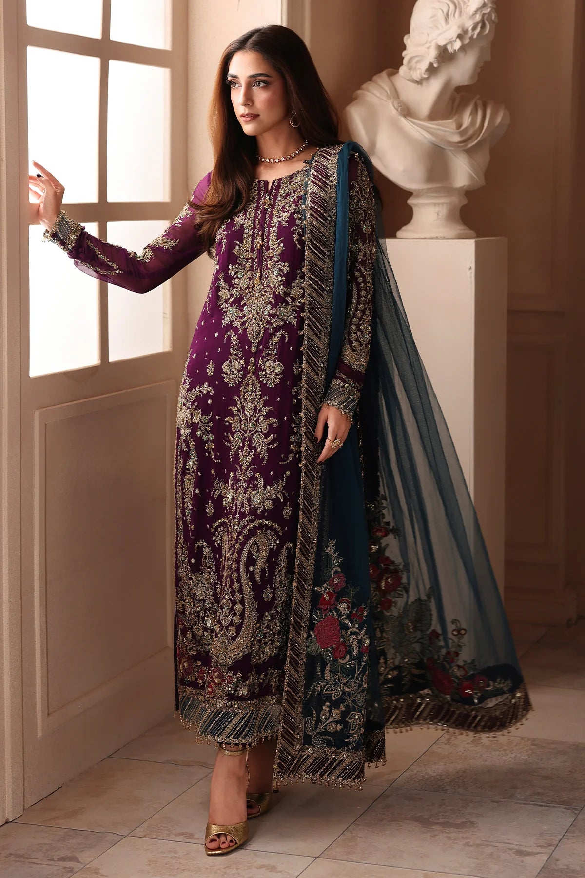Charizma Dastan-e-Jashan Luxury Chiffon Vol-01 | 3-Piece Unstitched Suite (DJW6-01)