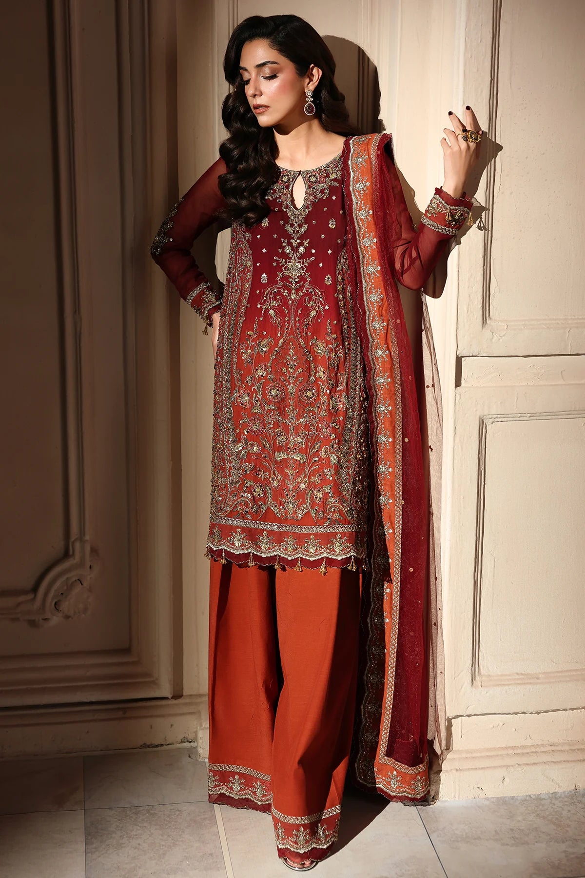 Charizma Dastan-e-Jashan Luxury Chiffon Vol-01 | 3-Piece Unstitched Suite (DJW6-08)