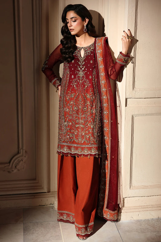 Charizma Dastan-e-Jashan Luxury Chiffon Vol-01 | 3-Piece Unstitched Suite (DJW6-08)
