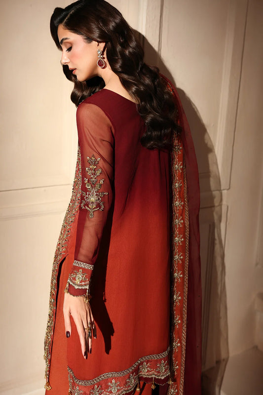 Charizma Dastan-e-Jashan Luxury Chiffon Vol-01 | 3-Piece Unstitched Suite (DJW6-08)