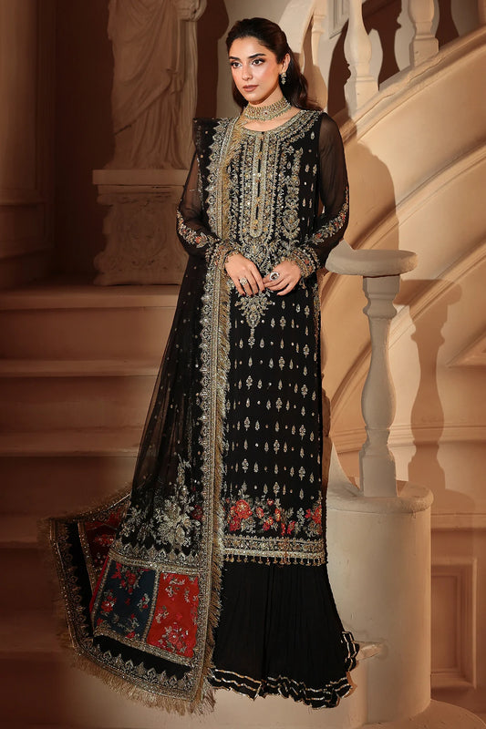 Charizma Dastan-e-Jashan Luxury Chiffon Vol-01 | 3-Piece Unstitched Suite (DJW6-04)