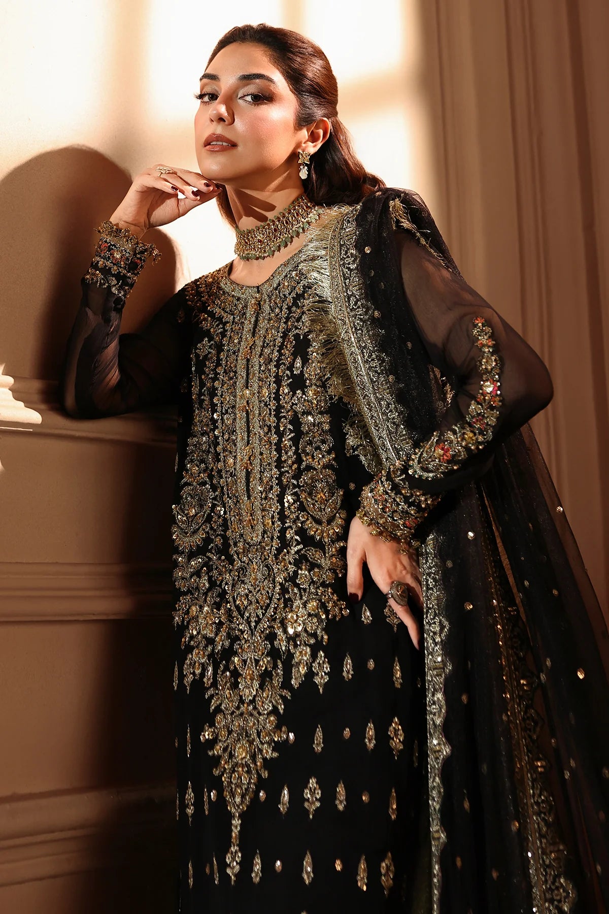 Charizma Dastan-e-Jashan Luxury Chiffon Vol-01 | 3-Piece Unstitched Suite (DJW6-04)