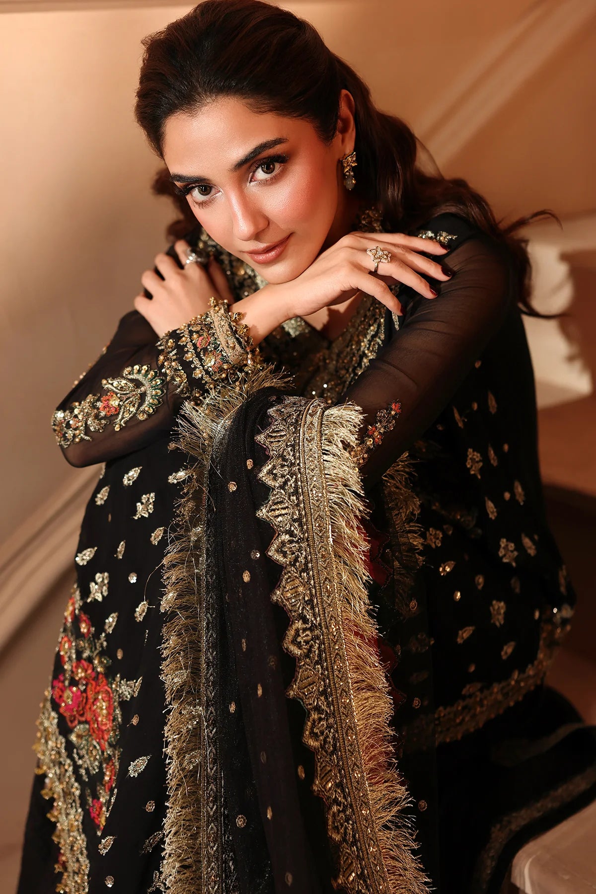 Charizma Dastan-e-Jashan Luxury Chiffon Vol-01 | 3-Piece Unstitched Suite (DJW6-04)