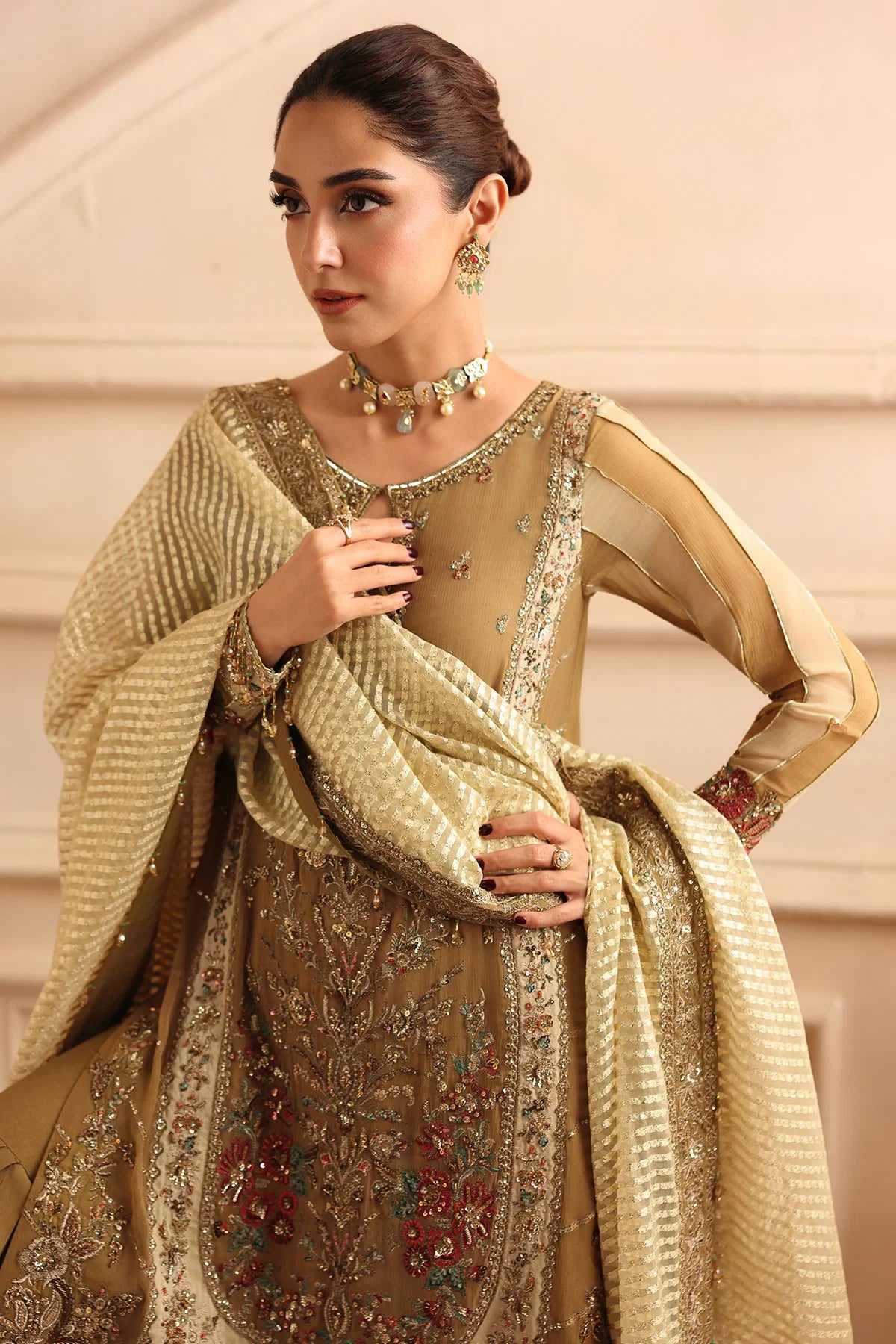 Charizma Dastan-e-Jashan Luxury Chiffon Vol-01 | 3-Piece Unstitched Suite (DJW6-06)