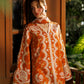 Afrozeh Embroidered Lawn 3-Piece Stitched suite -Rust (Elyora)